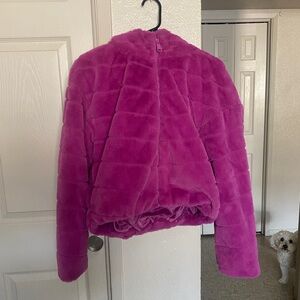 Fashion Nova Pink Teddy Jacket
